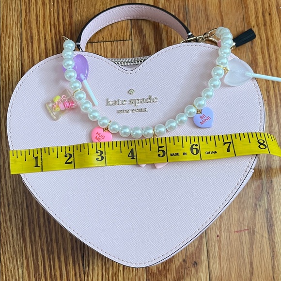 Kate Spade Blush Pink Heart Mini Crossbody Bag - Picture 10 of 12